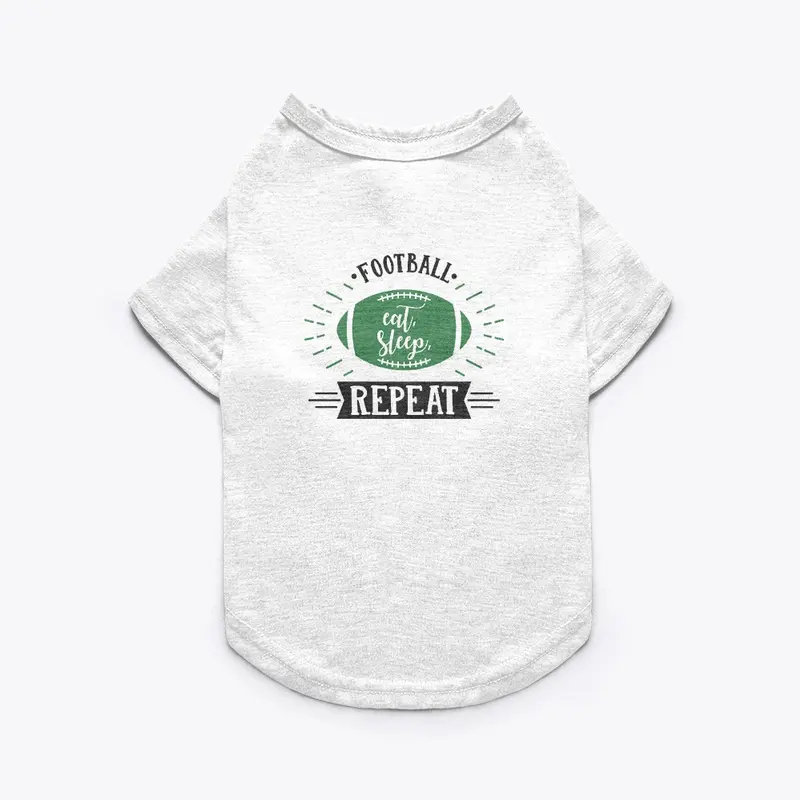 Football Sleep Repeat Shirt, Sport Lover